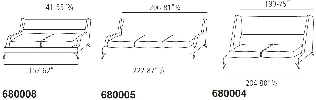 Vibieffe Диван из ткани или кожи 680 class sun-id-1363381 - Вид №7
