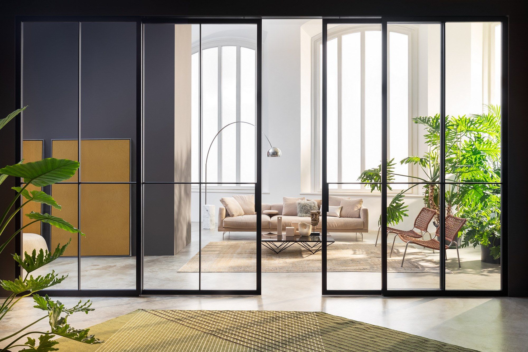 Стеклянная дверь Lualdi раздвижные и поворотные стеклянные системы ARCH-00024476 - Вид №12