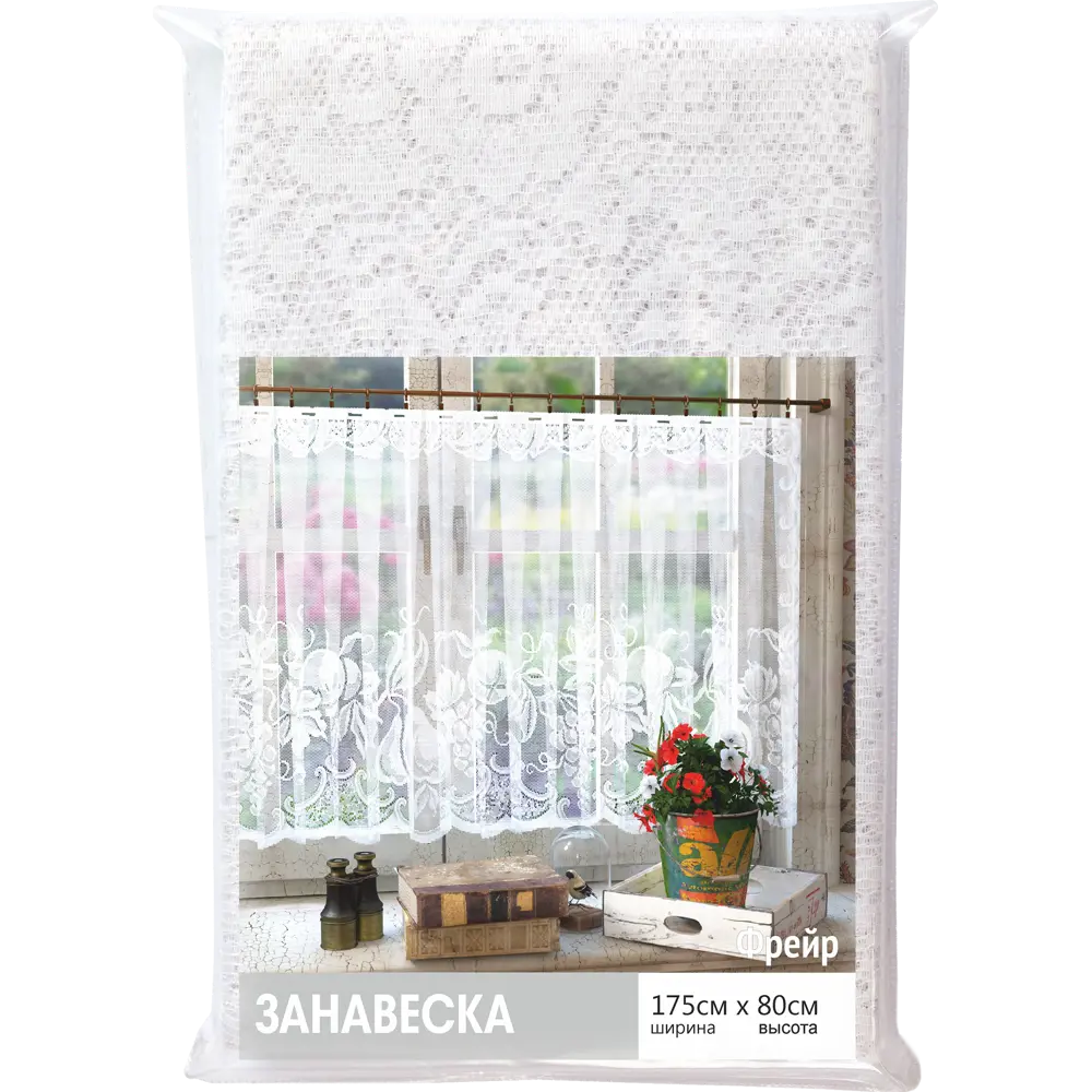 Тюль для кухни «Фрейр» 175х80 см цвет белый 82633559 STLM-2110341 Santreyd  - Вид №6