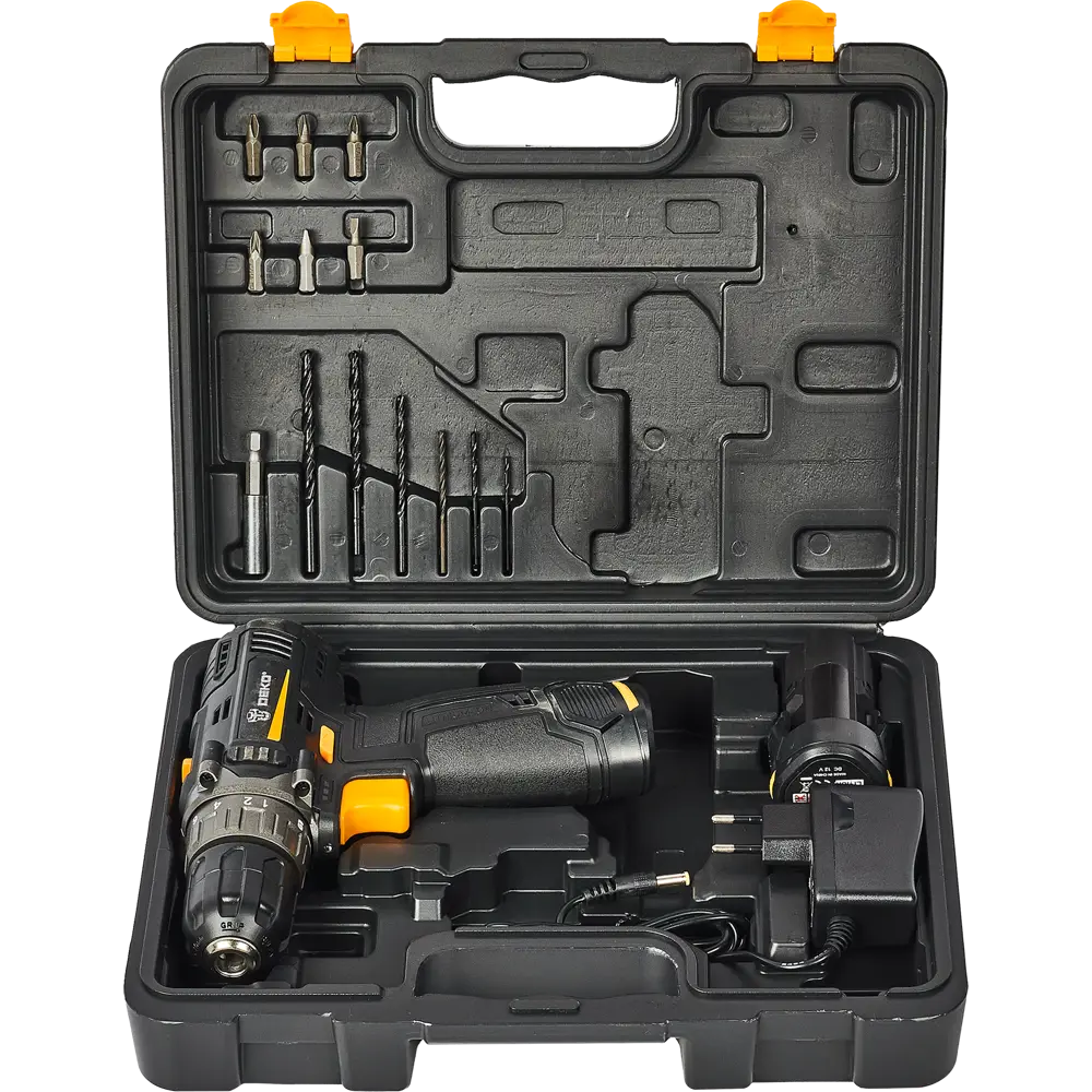 Дрель-шуруповерт аккумуляторная Deko GCD12DU3 063-4140, 12 В Li-Ion 2x2 Ач 83422546 STLM-2102749  - Вид №6