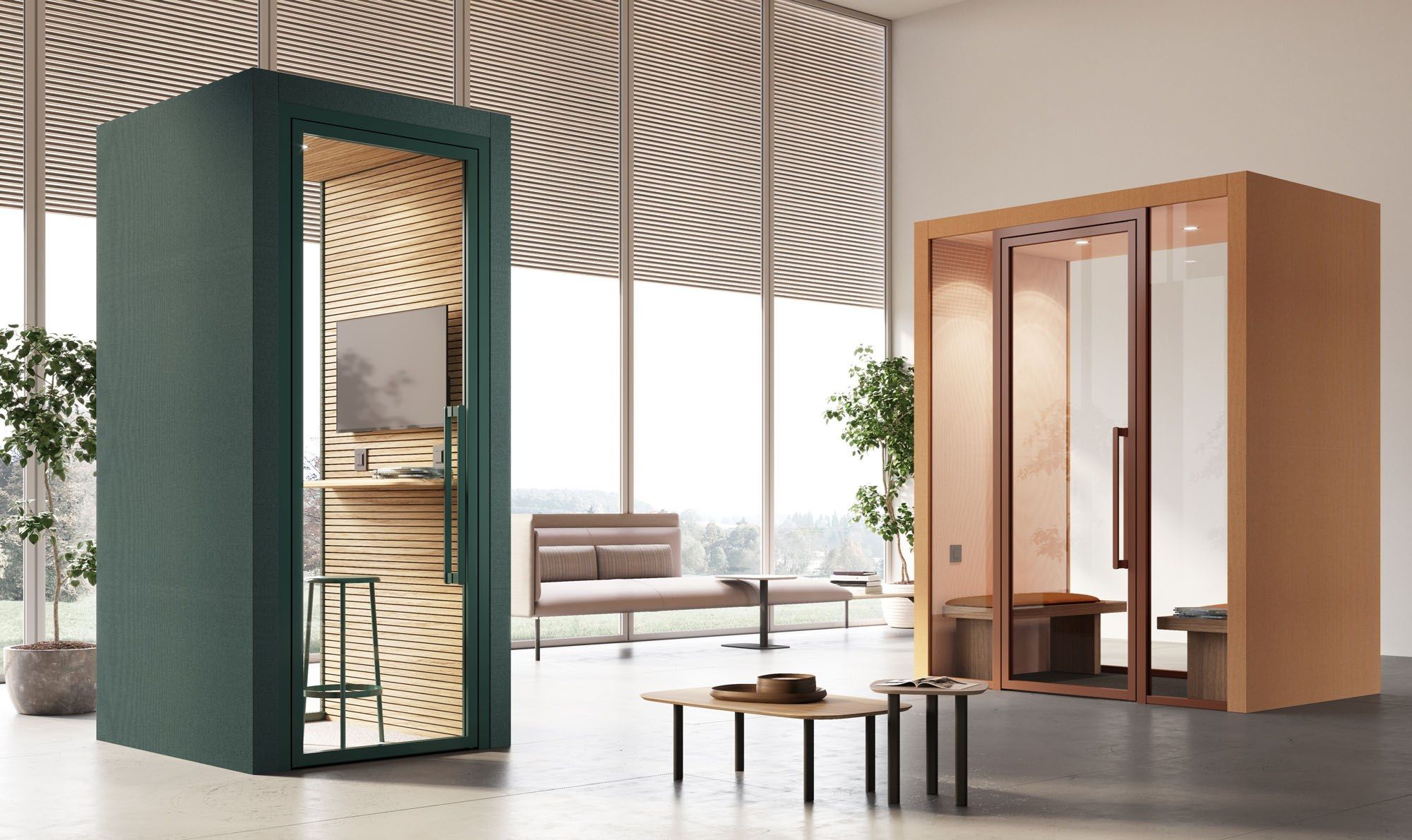 Акустическая офисная кабина со встроенным освещением Manerba Bibiena ARCH-00095766 - Вид №2