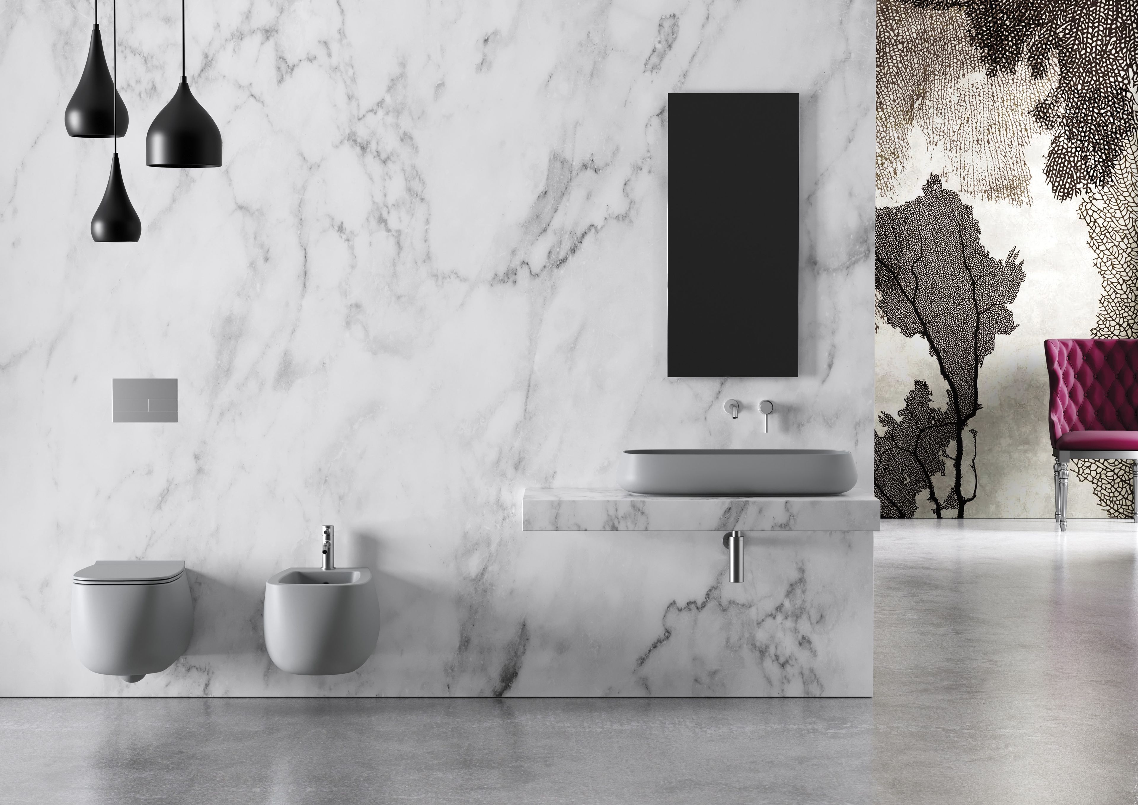 Керамическое подвесное биде Alice Ceramica NUR ARCH-00035737 - Вид №7