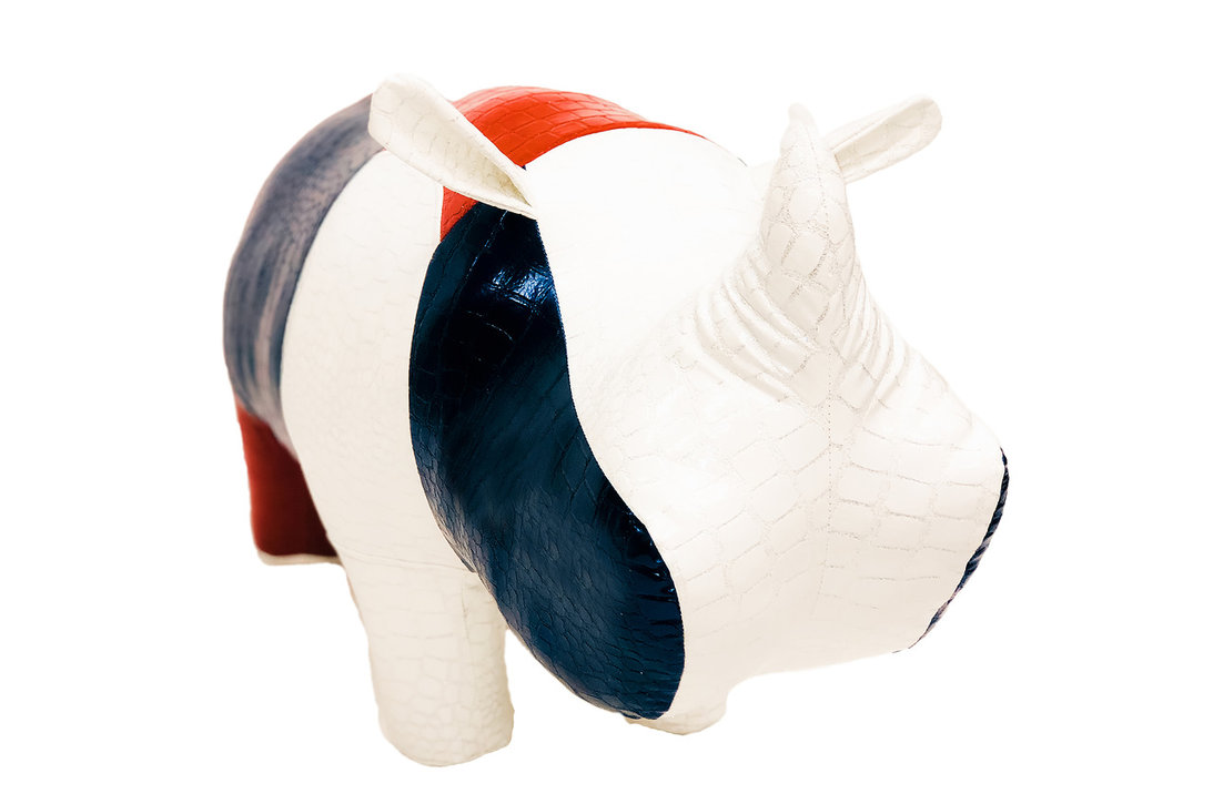 Банкетка "Пуф Носорог Россия" мини EUROSON ЖИВОТНЫЕ 131594 Красный;белый;синий - Вид №2