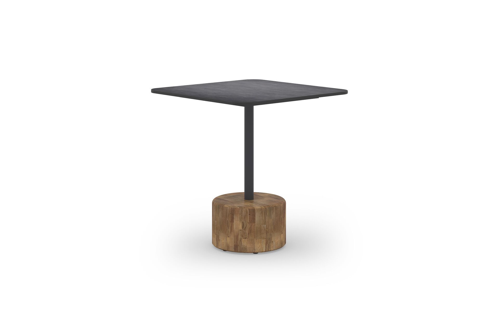 Квадратный стол с верхней частью HPL и тиковым или каменным основанием MAMAGREEN Glyph ARCH-00051190 - Вид №3
