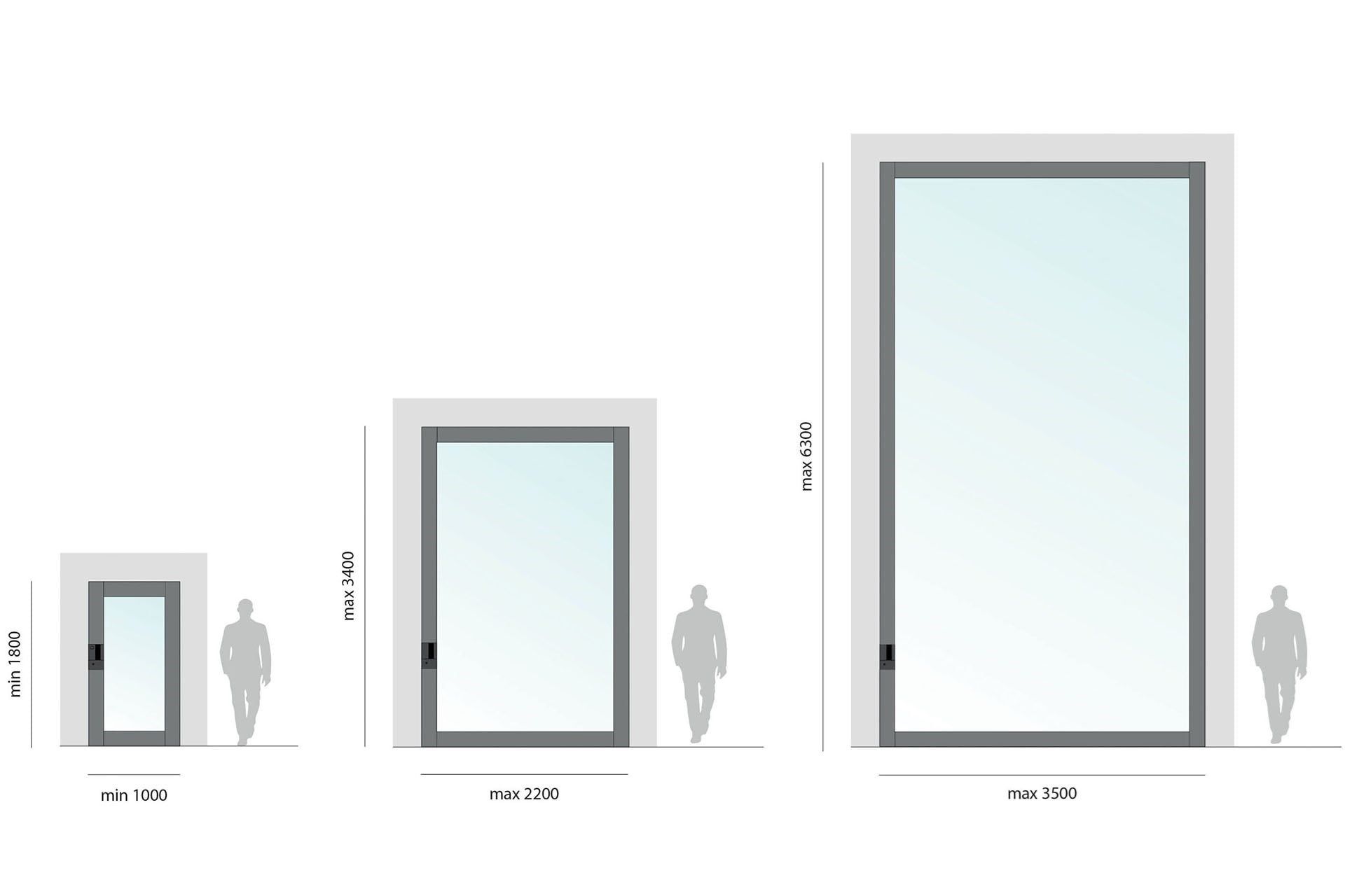 Алюминиевая и стеклянная бронированная входная дверь Oikos Nova ARCH-00075446 - Вид №17