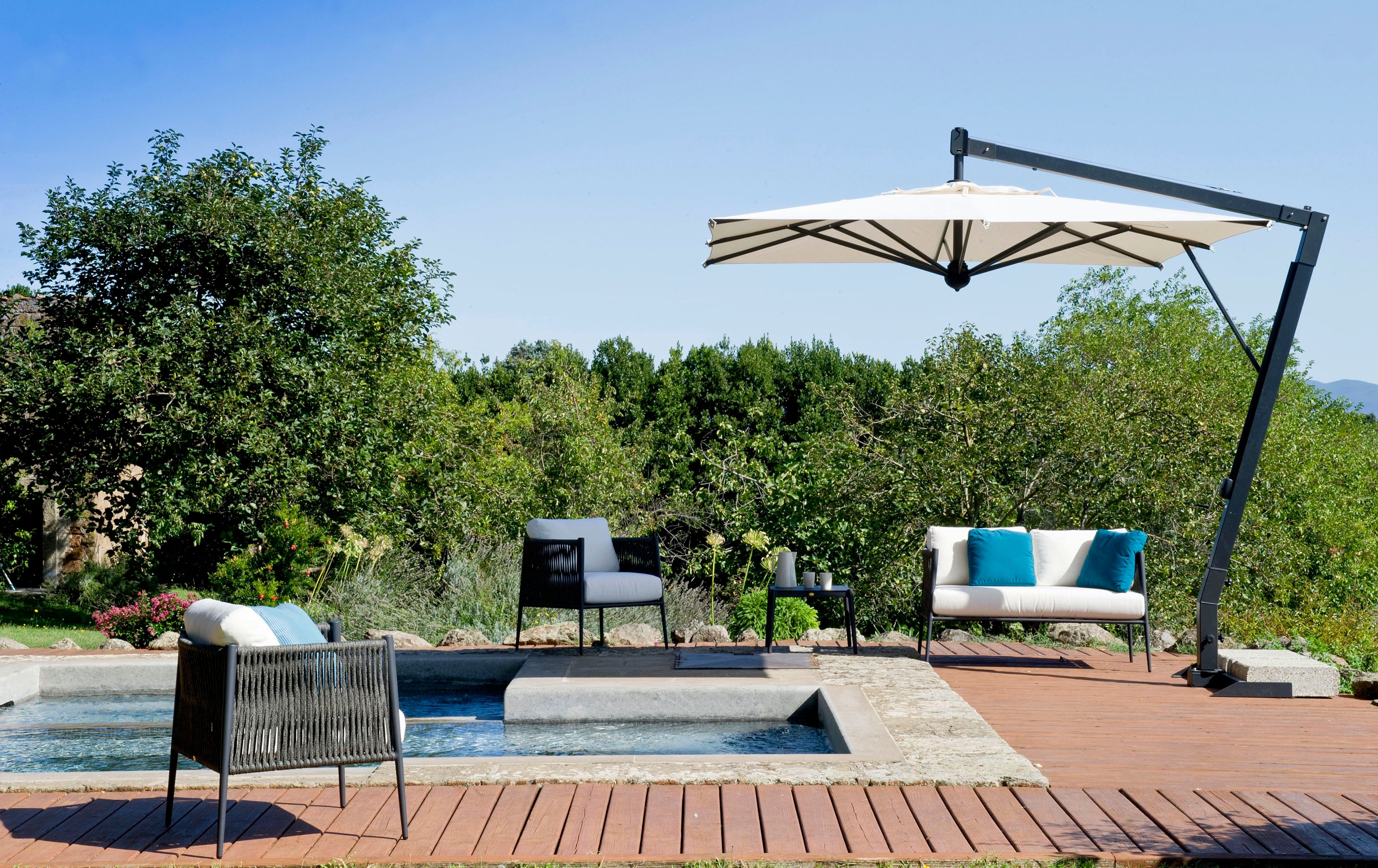 Съемный садовый диван из акриловой ткани Unopiù свет ARCH-00097033 - Вид №6