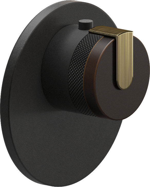 E-8027-R1OBE-L1VBB-BK-T Термостатический переключатель 3/4-Внешняя часть GRAFF MOD+