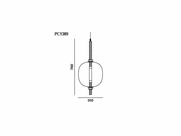 Подвесной светильник из дутого стекла BROKIS под давлением ARCH-00137797 - Вид №20