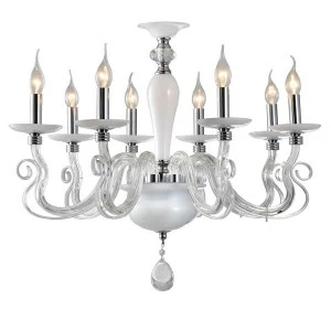 Подвесная люстра Omnilux OML-79303-08 OMNILUX ДИЗАЙНЕРСКИЕ 186453 Белый