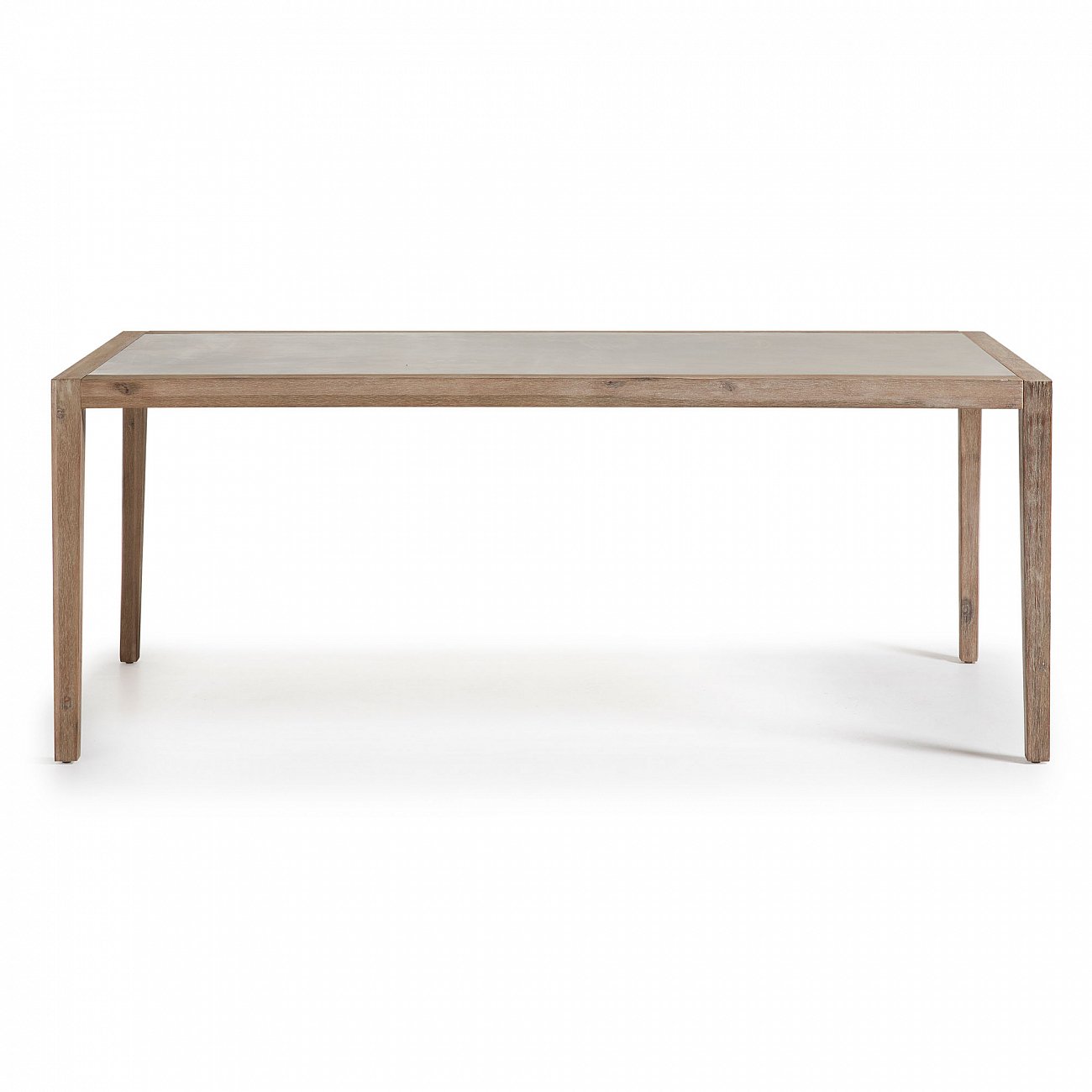 Обеденный стол с полицементной столешницей коричневый Corvette от La Forma LA FORMA CORVETTE 00-3864735 Коричневый;серый - Вид №2