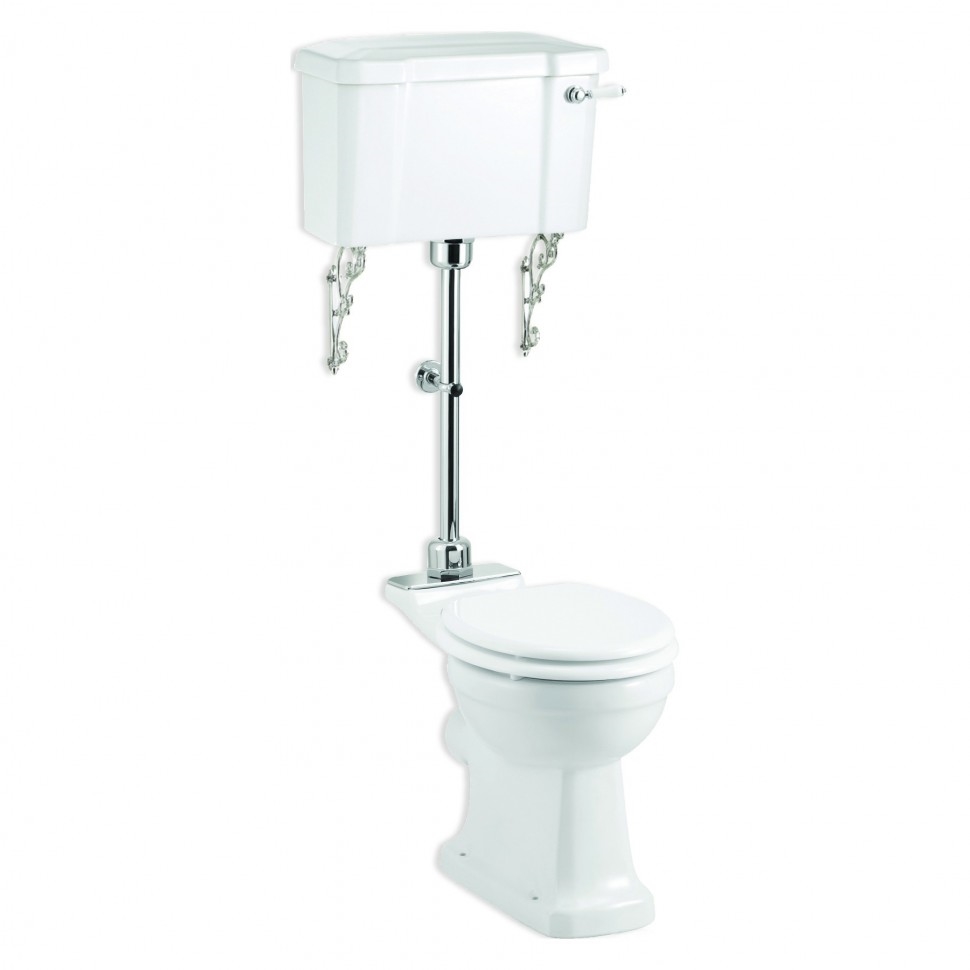 C1, T33 CHR, P5 Компакт унитаз с бачком Белый Burlington  Англия  - Вид №1