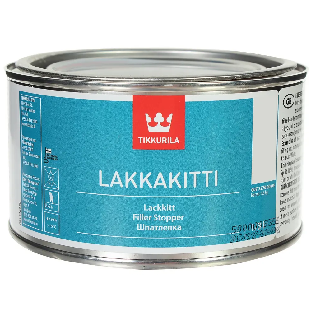 Шпатлёвка Tikk Lakkakitti алкидная 0.33 л Tikkurila STLM-2080729