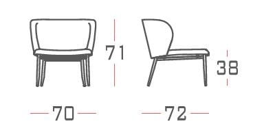 Тканевое кресло Casa Covre Капри ARCH-00083851 - Вид №5