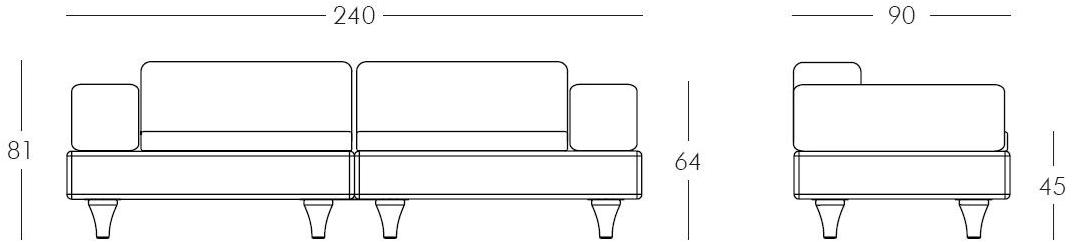 SLIDE Модульный садовый диван из полиэтилена sun-id-1467062 - Вид №5