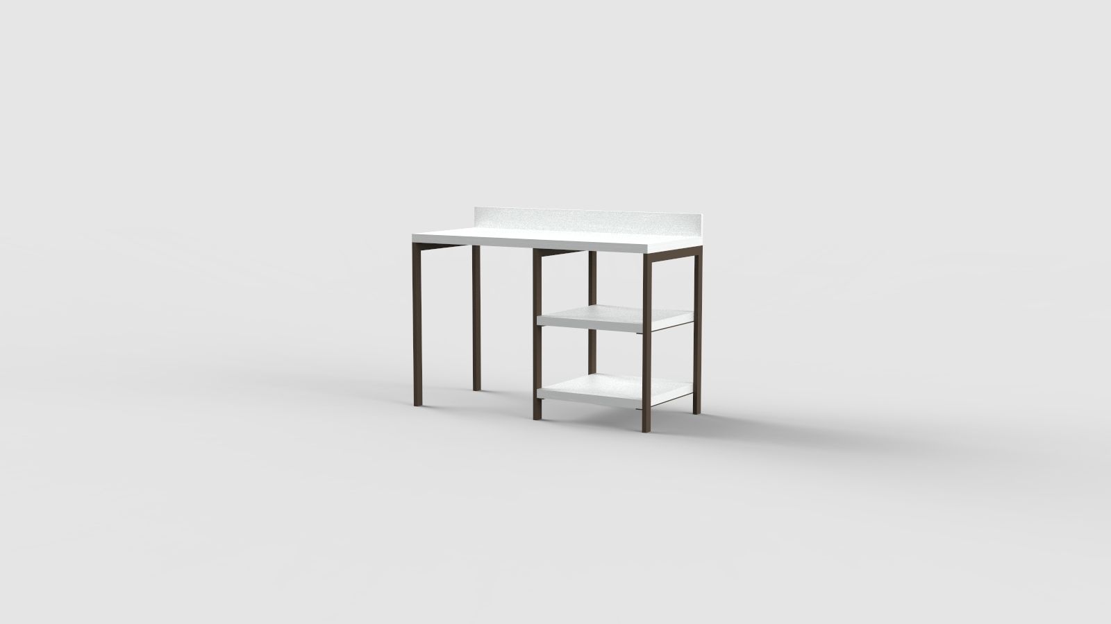 Прямоугольный стол с полками для контракта Mobilspazio ARCH-00076414 - Вид №9