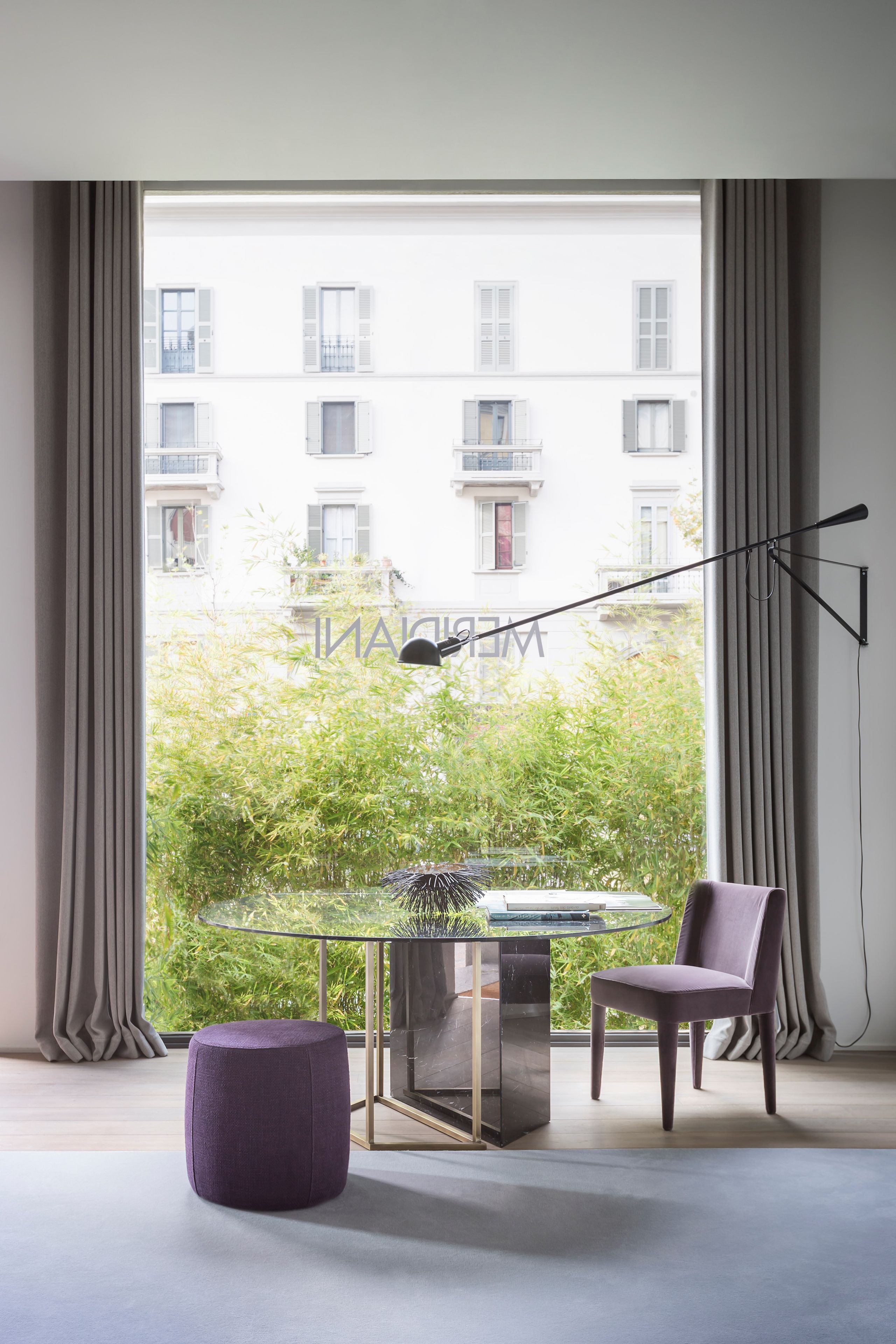 Круглый деревянный обеденный стол Meridiani Edition Plinto ARCH-00138345 - Вид №4