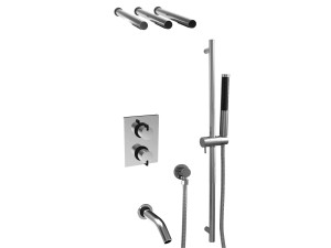 Встраиваемый термостатический набор для ванны с ручным душем