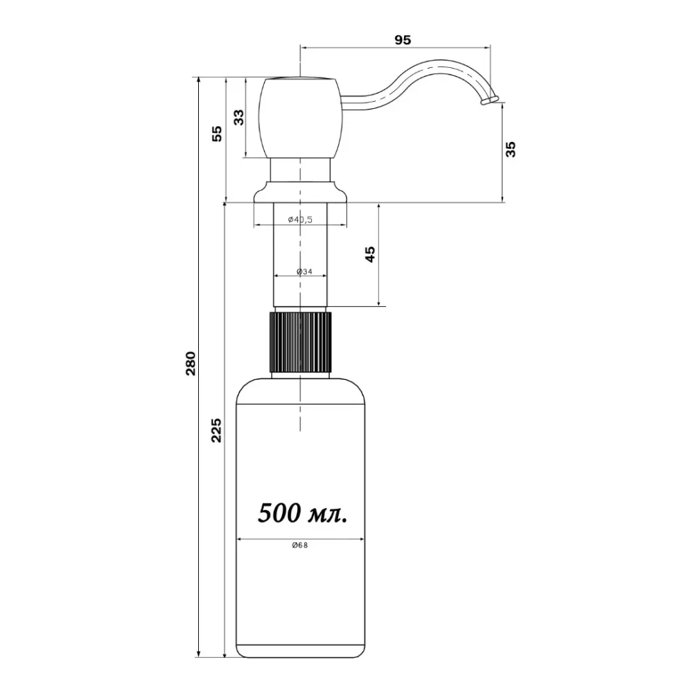 Дозаторы для мойки SSA-040-WP SEAMAN  - Вид №1