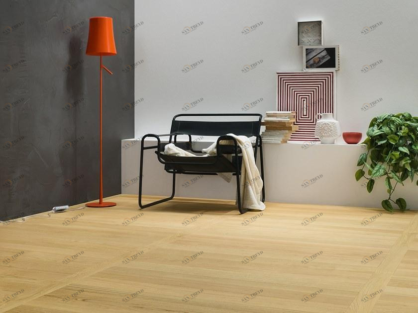 Unikolegno 2-х слойный дубовый паркет Tris sun-id-1408789