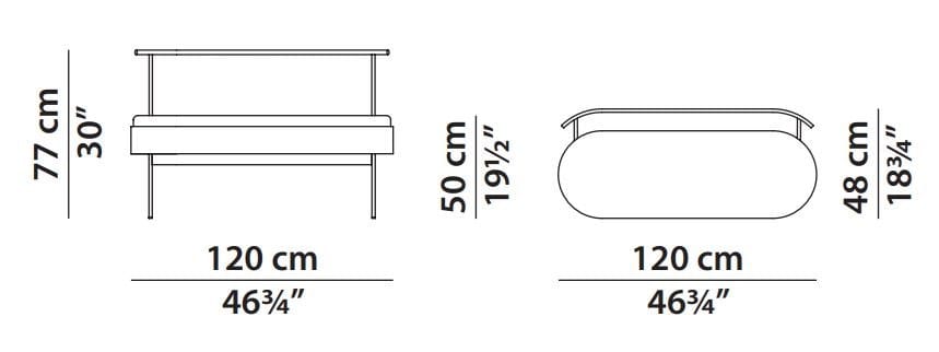 Садовая скамейка со спинкой Baxter Tia ARCH-00079845 - Вид №2