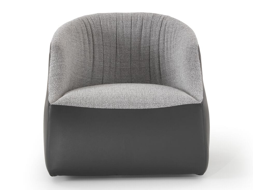 Кожаное и тканевое кресло с подлокотниками i 4 Mariani ARCH-00139929