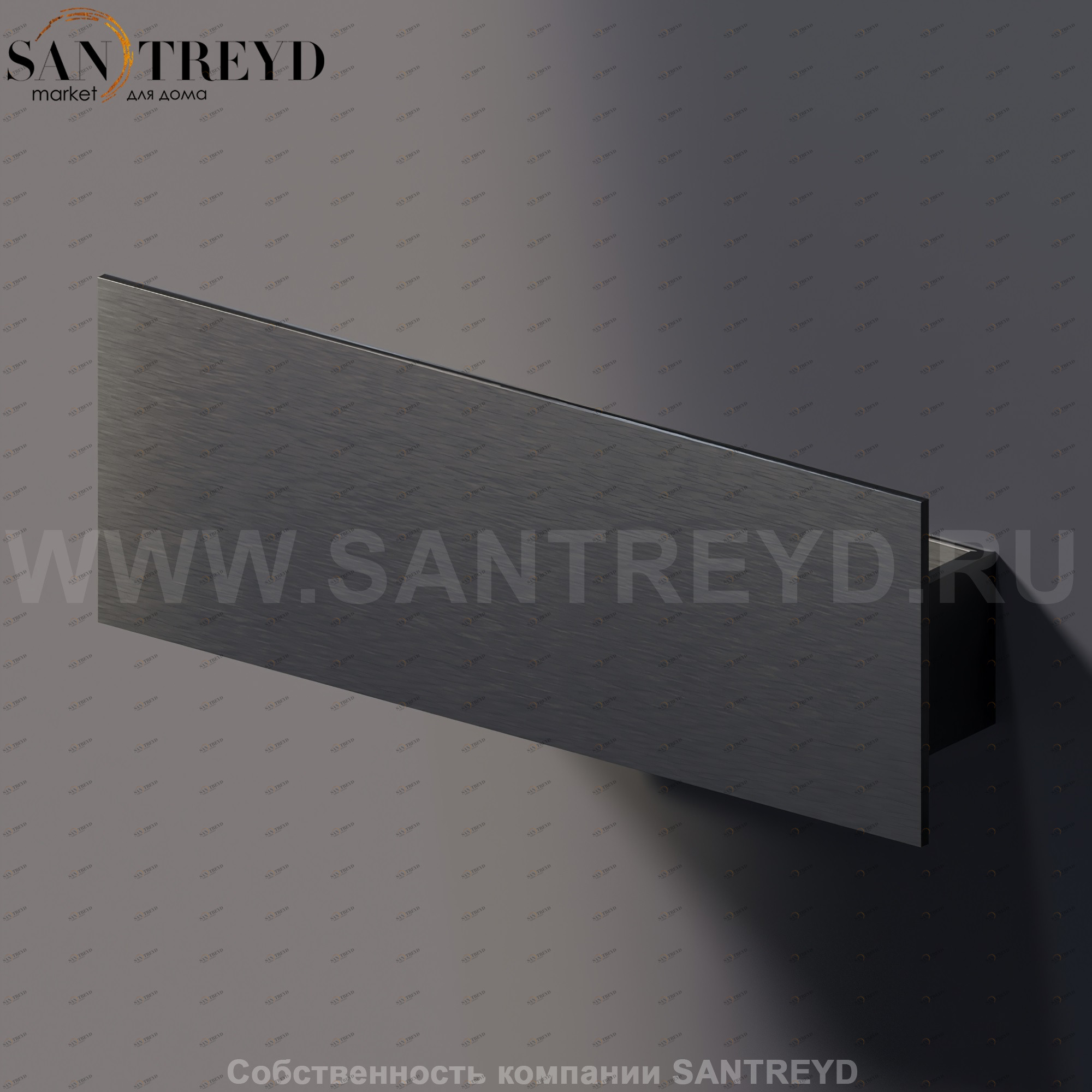 Agape SEN Полка / Двойной держатель для туалетной бумаги с удлиненным фронтальным элементом черный ASEN0917NS