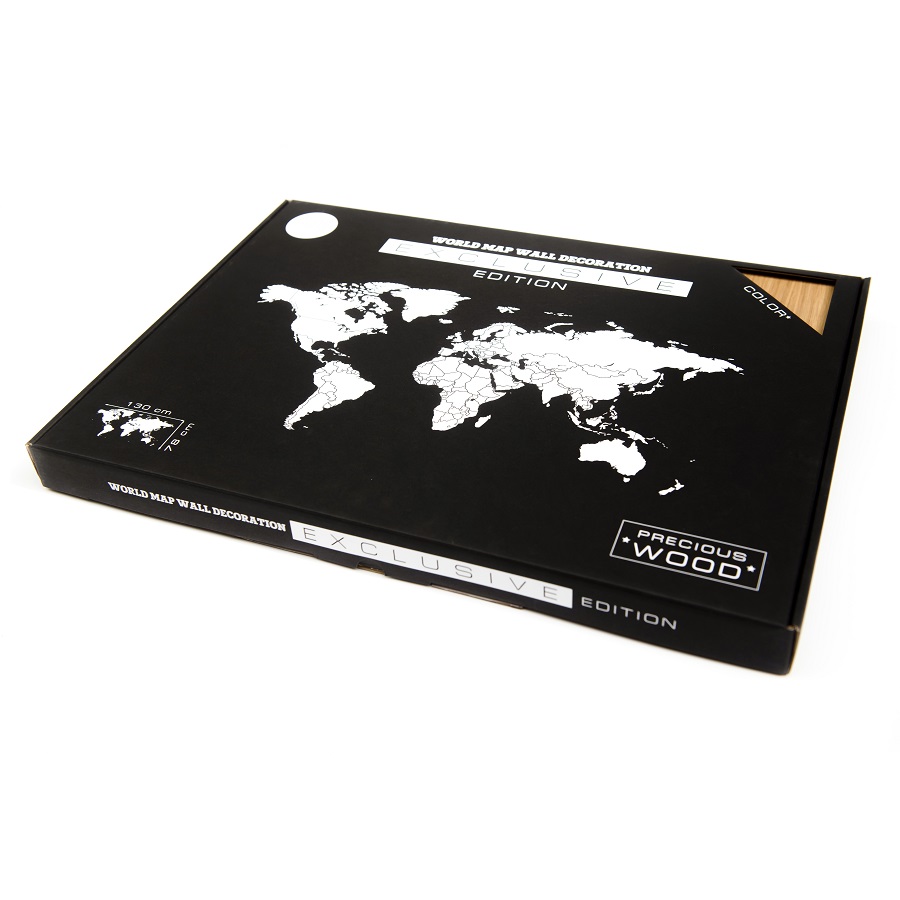 1801 Карта-пазл wall decoration exclusive, 130х78 см, европейский дуб Mimi  - Вид №12