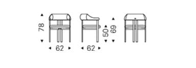 Кожаный мягкий стул с подлокотниками Cattelan italia Грета ARCH-00086823 - Вид №5
