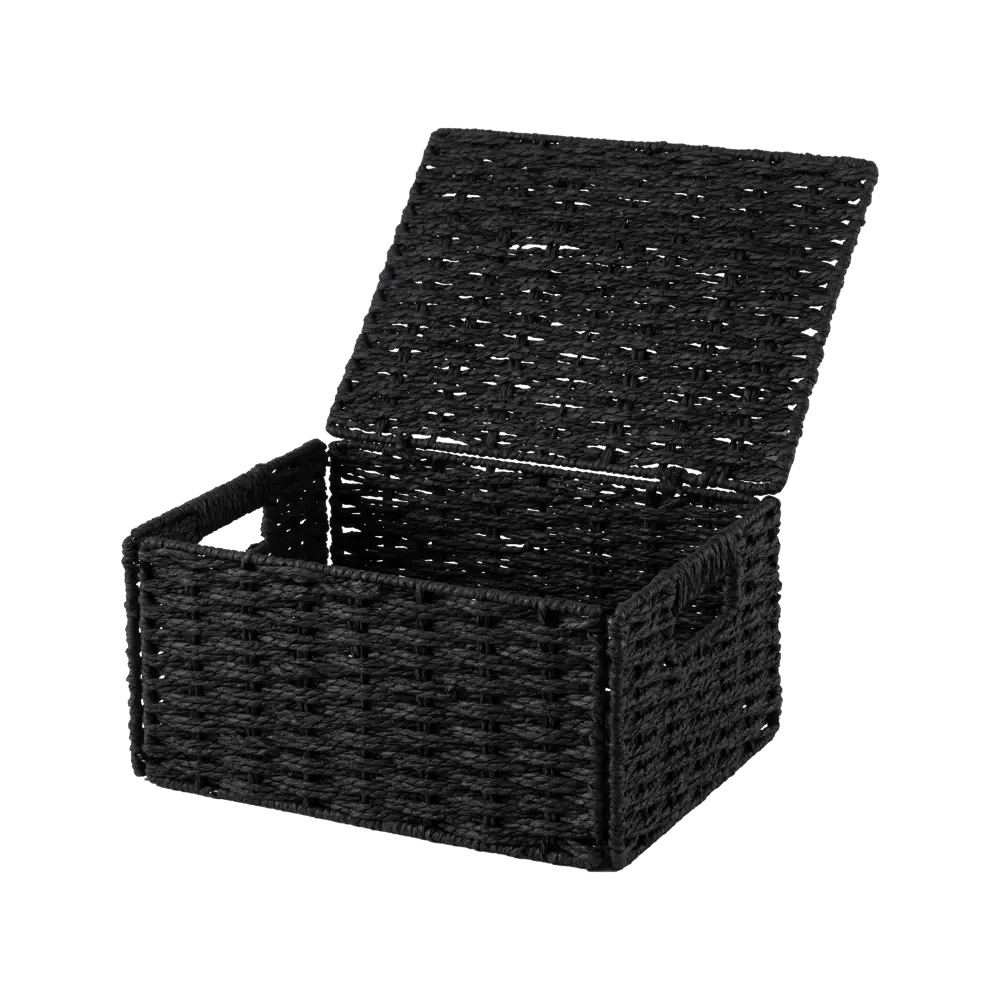 Корз плетен с кр 31X23X15см чер Konsensa STLM-2118198 - Вид №5