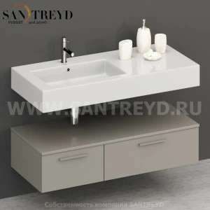 T11552GH2 Столешницы для использования в сочетании с тумбами и открытыми тумбами 115 см серая Globo ARREDO WOOD Италия