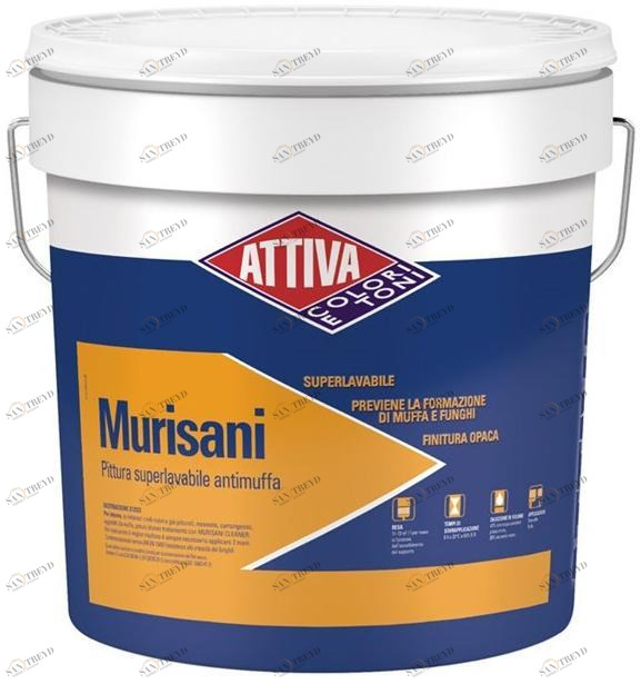 ATTIVA Супер моющаяся краска против плесени Smalti e pitture sun-id-1491933