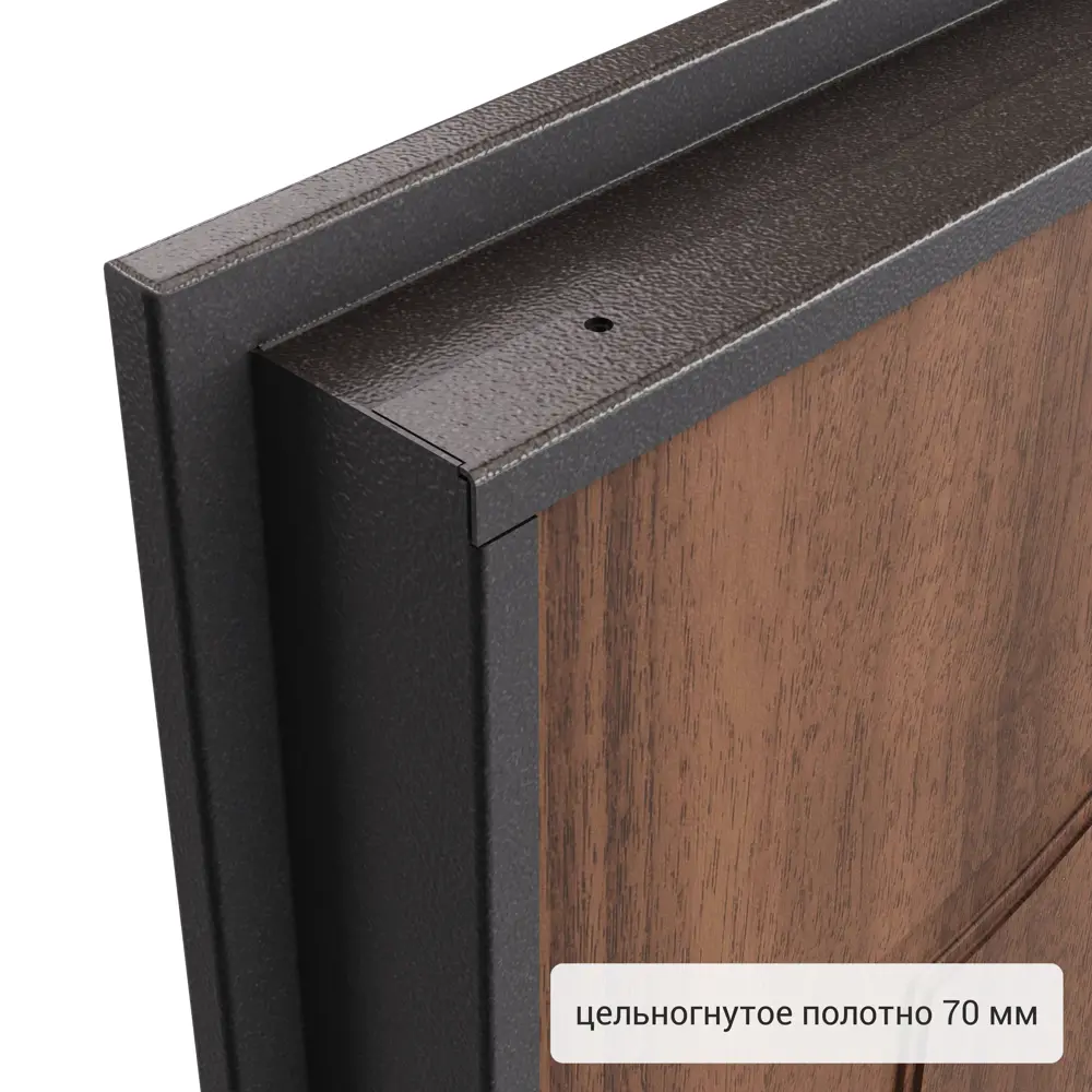 Дверь металлическая Гарант, 960 мм, левая, цвет антик орех TOREX STLM-2099321 - Вид №10