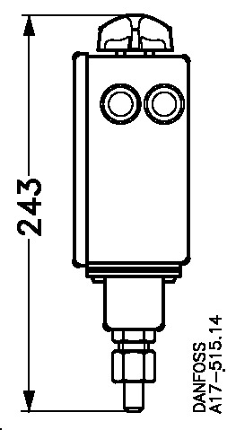 Danfoss RT — реле давления для тяжелых условий эксплуатации Реле давления RT 017-519166  - Вид №2
