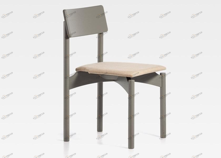 SIPA Стул из лакированного ясеня со встроенной подушкой Spam sun-id-1399776