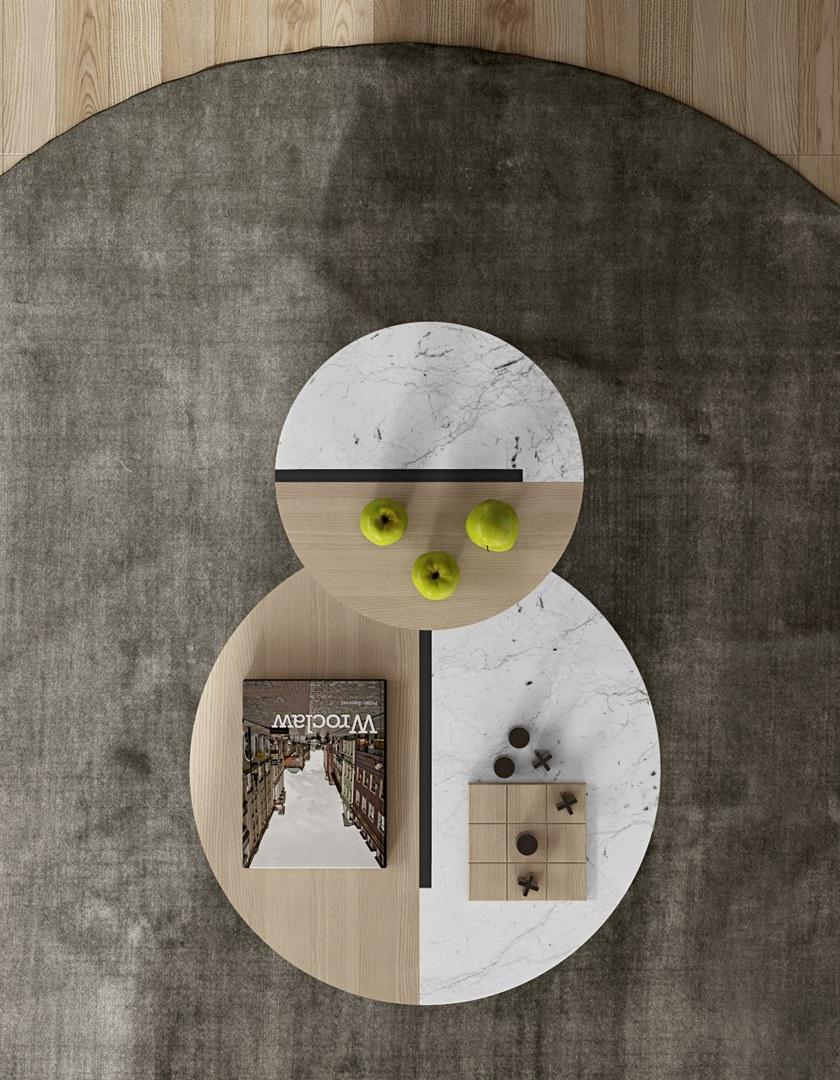 TemaHome Круглый журнальный столик из мрамора  9003.628948  - Вид №8