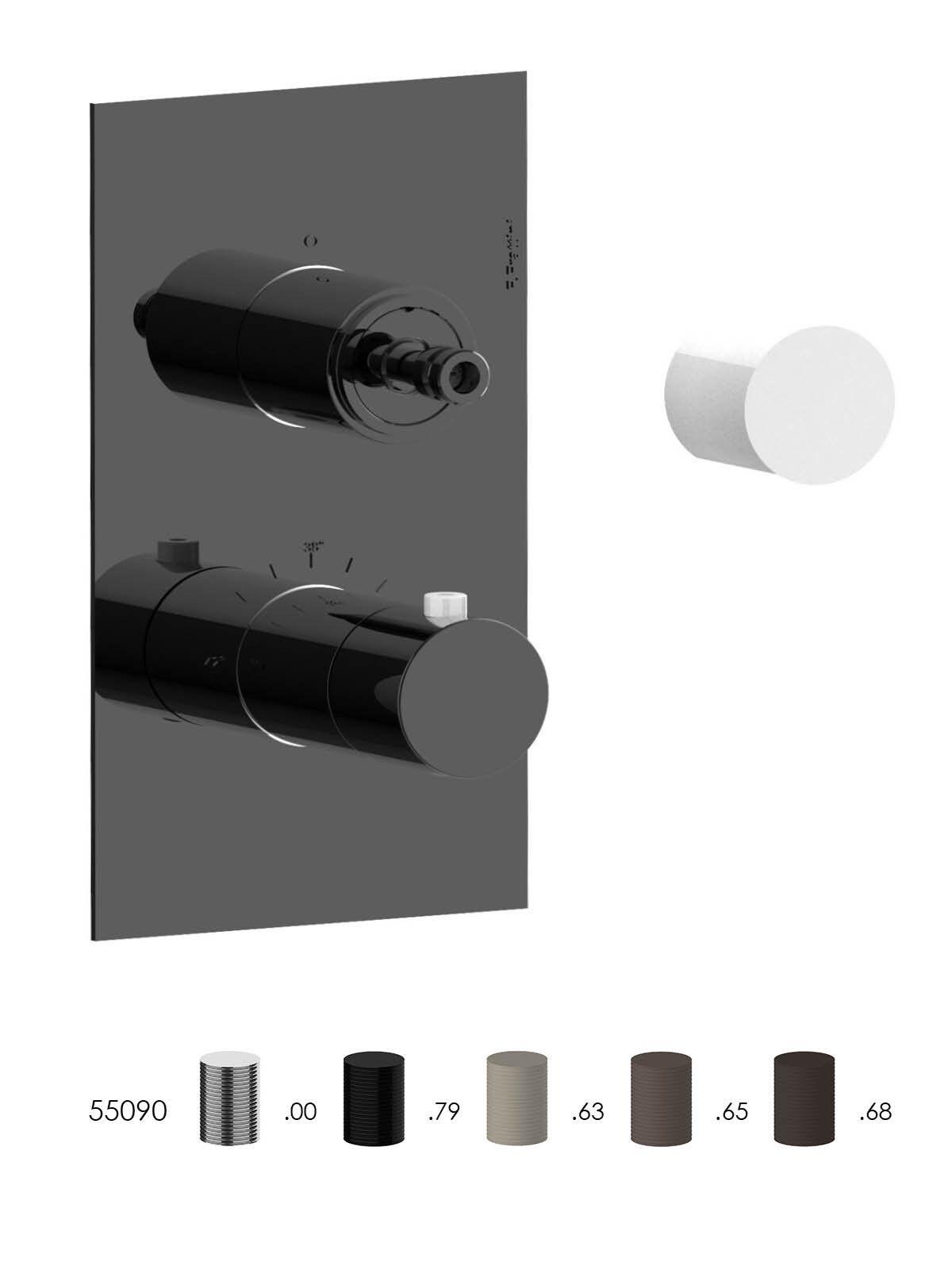 Встраиваемый термостатический смеситель для душа с 2 отверстиями Rubinetterie Frattini ARCH-00045320 - Вид №18