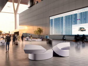 Наружная скульптура / сиденье из полиэтилена