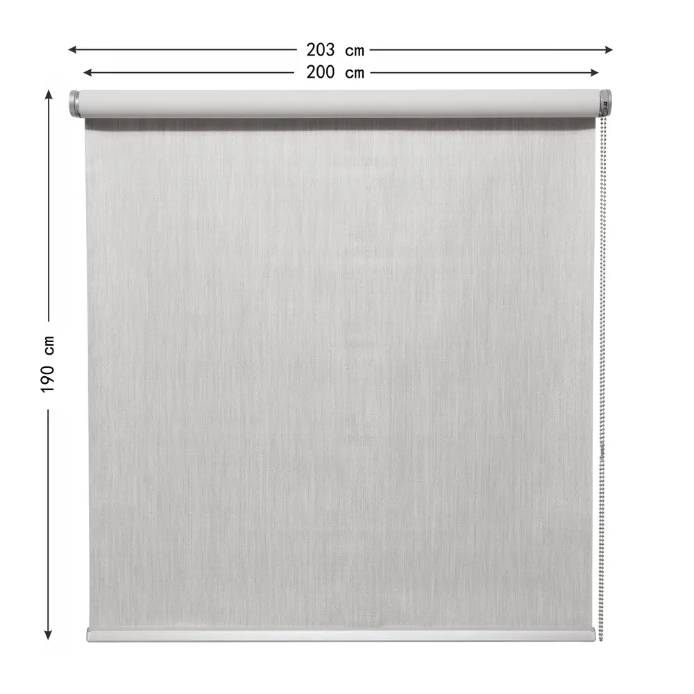 Штора рулонная блэкаут Inspire Natal 200x190 см светло-серая Granit 5 82689644 STLM-2156697 - Вид №2