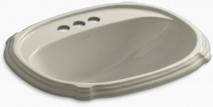 K-2189-4-G9 Накладная раковина на столешницу  прямоугольная Kohler
