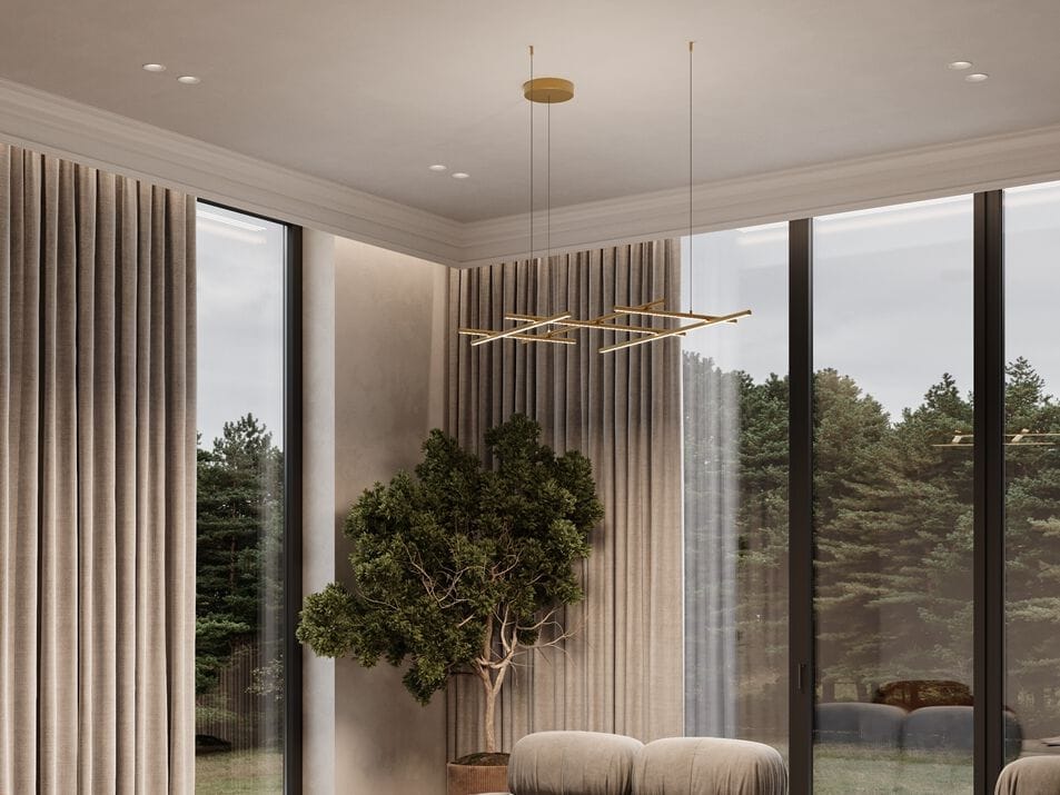 Алюминиевый светодиодный подвесной светильник Maytoni Сияние ARCH-00058865 - Вид №4