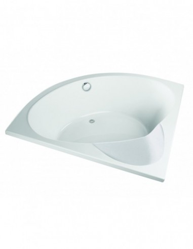 528100 001 00  Угловая ванна премиум-класса со встроенным сиденьем, рамой и 5 регулируемыми ножками в комплекте, 140 x 140 см Valentin  - Вид №1