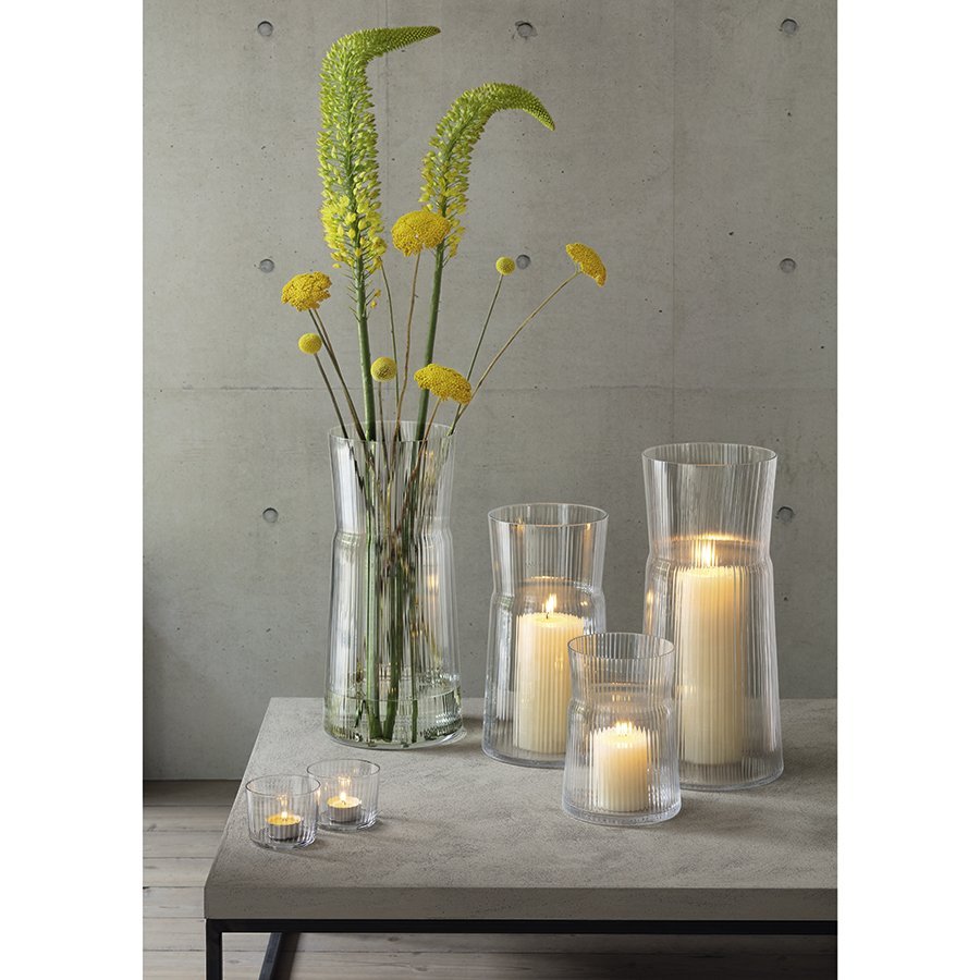 Ваза стеклянная прозрачная 29 см Gio Line LSA INTERNATIONAL - 00-3894921 Прозрачный  - Вид №1