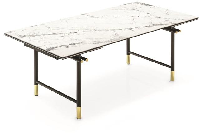 Calligaris Раздвижной прямоугольный стол из керамики с эффектом мрамора  Cs4122-r 160  - Вид №2