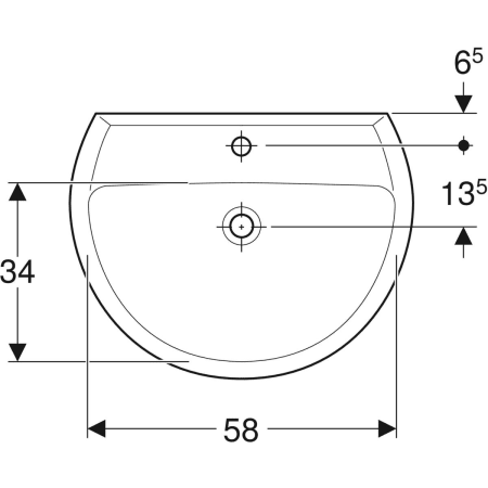 K91065000 Раковина Kolo Rekord Geberit  - Вид №9