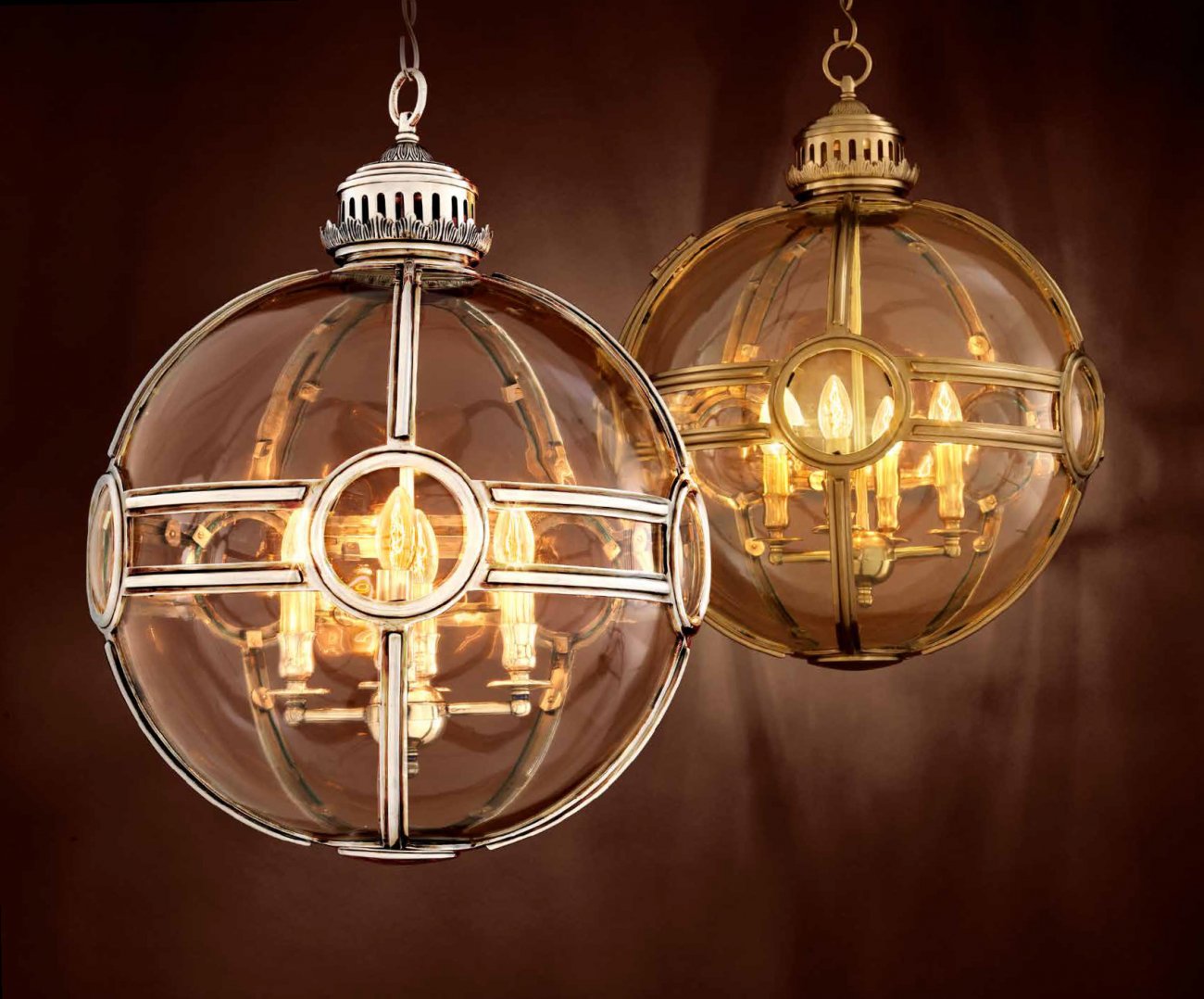 Подвесной светильник 107113 от Eichholtz EICHHOLTZ ДИЗАЙНЕРСКИЕ 242988 Серебряный  - Вид №1