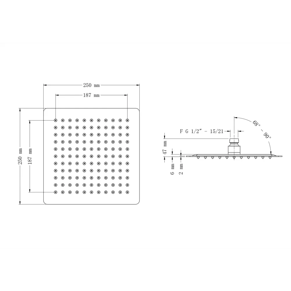 Лейка для душа Sensea Fani 25 см цвет хром Без серии STLM-2141459 - Вид №6