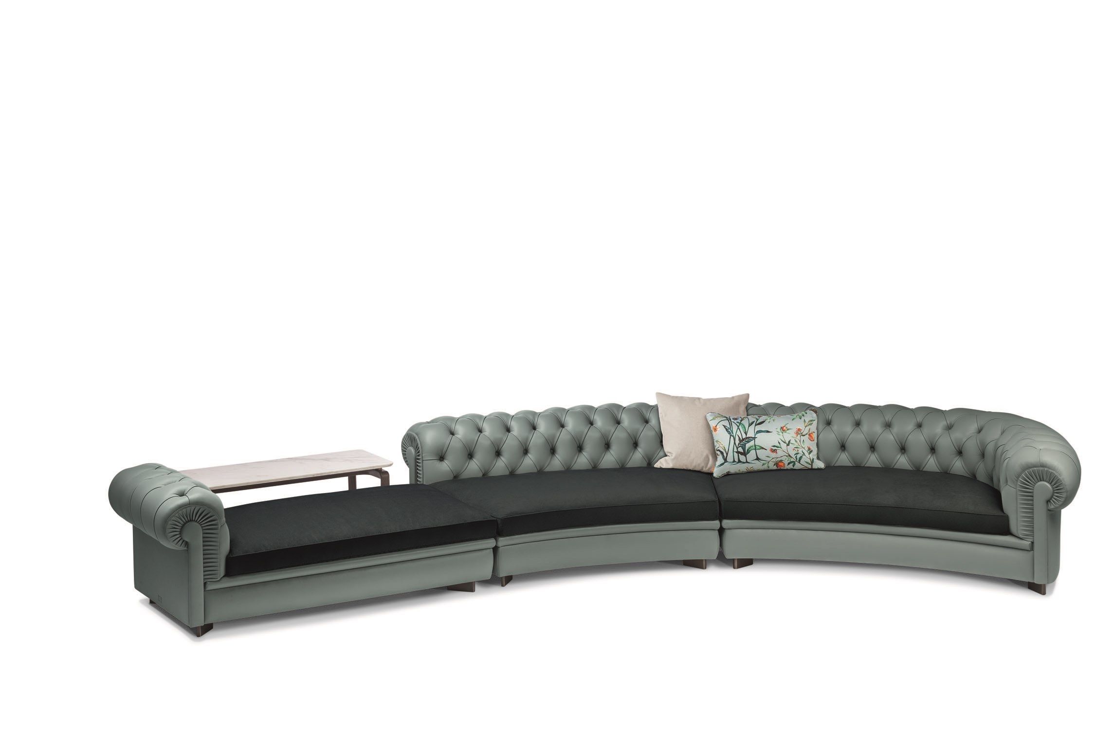 Модульный кожаный диван capitonné Poltrona Frau коллекция - диваны и кресла ARCH-00059740 - Вид №7