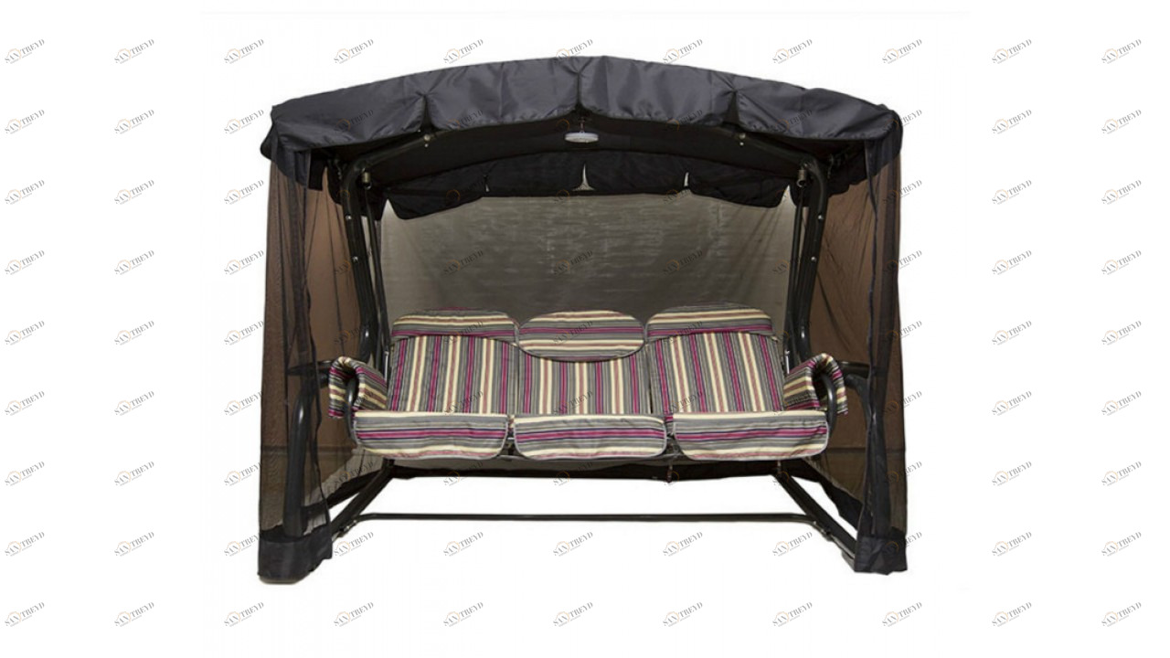 Качели садовые трехместные SunGarden IMPEX  040324 Черный 