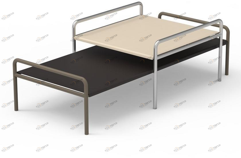 GANDIABLASCO Прямоугольный журнальный столик из нержавеющей стали Onsen sun-id-1439562