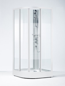 636582 IFO Душевая кабина круглая из цельного кварца SKR VS, Front SKR VS 900 x 900